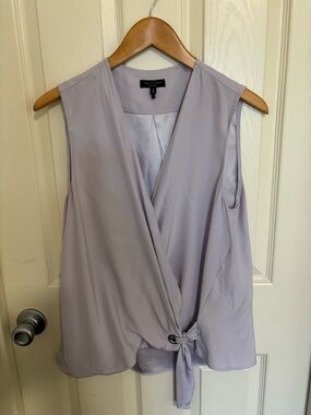 rag & bone Lavender Sleeveless Wrap Tie Camisole